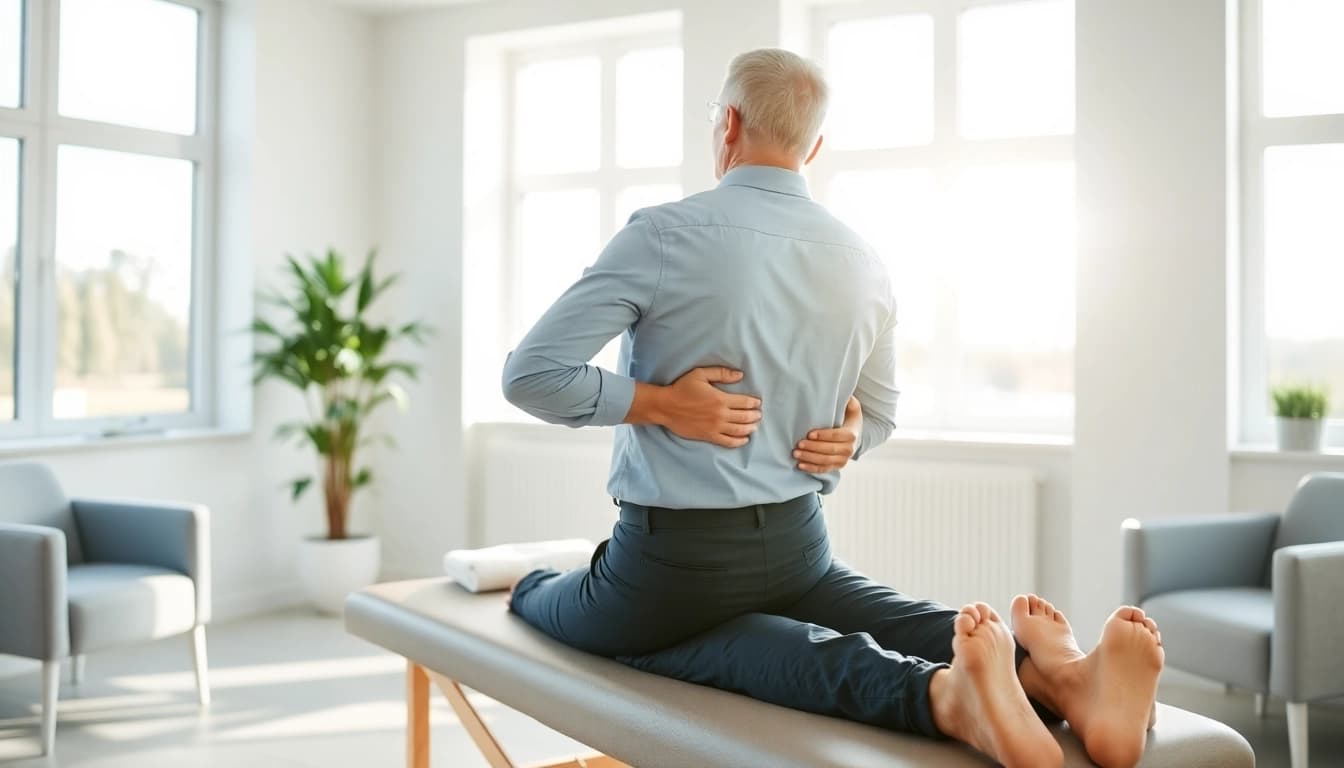 Chiropractor delivering effective back pain solutions in a calming office environment.