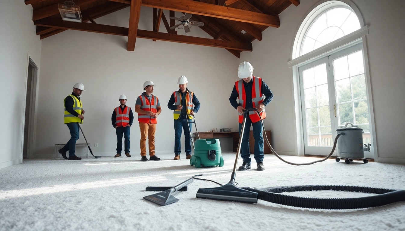 Experienced professionals conducting professional spray foam removal in a clean home environment.