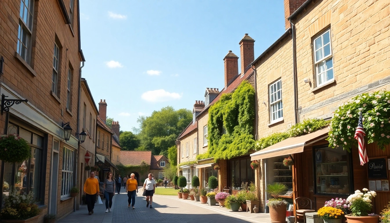 Discovering vibrant street life in Claygate, showcasing charming shops and inviting ambiance.