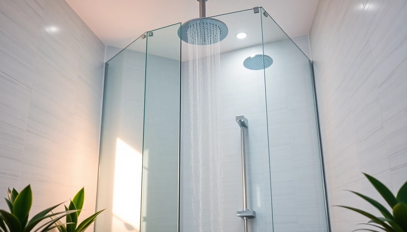 Transform your space with elegant showers au showcasing a modern rainfall design in a serene bathroom setting.