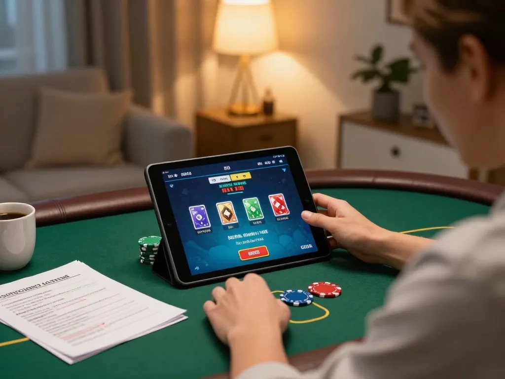 Engage in poker on https://kp88.space/ using your tablet, showcasing smart strategies and responsible gaming.