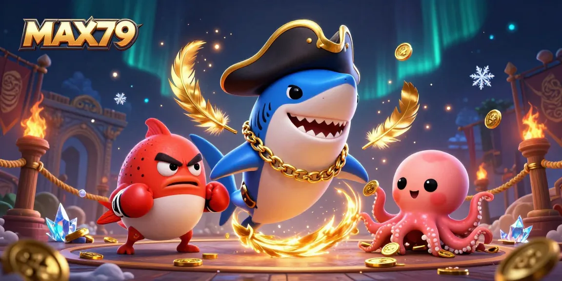 Get ready to win big at MAX79 with thrilling games featuring an exciting shark, pufferfish, and octopus!