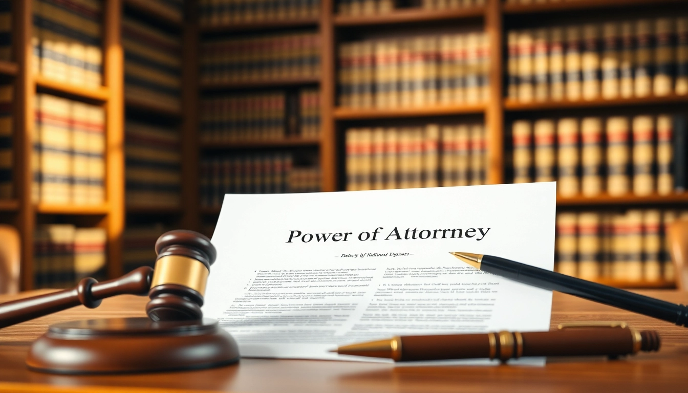 Understand the significance of Power of Attorney with focused legal materials in a professional setting.