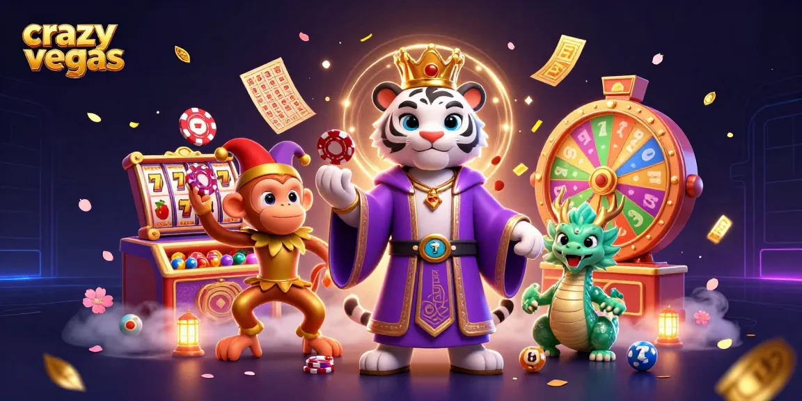 Experience entertaining gameplay with crazyvegas surrounded by vibrant slot reels and gaming elements.