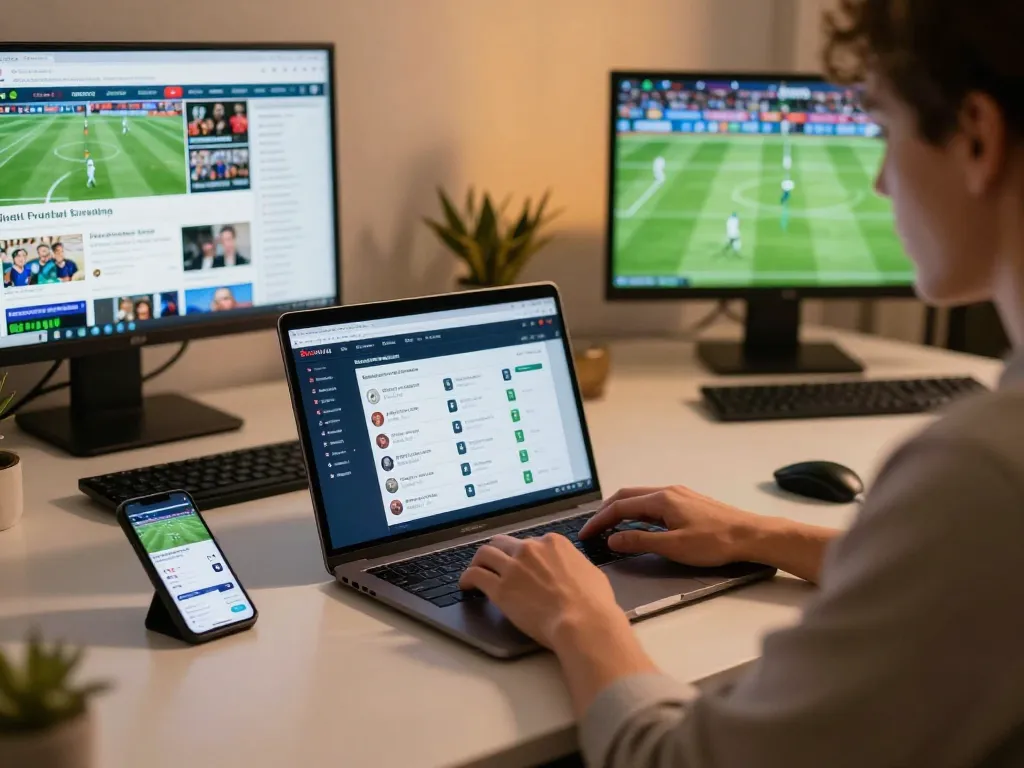 Socolive streaming interface displayed on a laptop during an engaging online sports betting session.