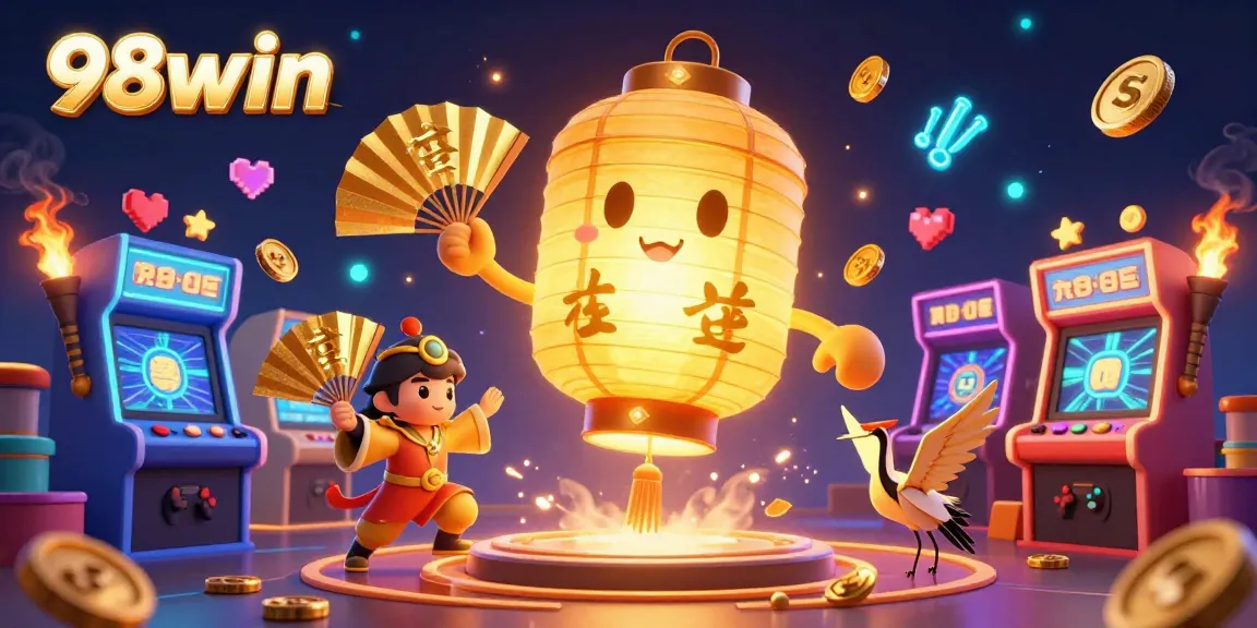 Engage with the thrilling 98win casino experience featuring vibrant sports-themed characters and game elements.