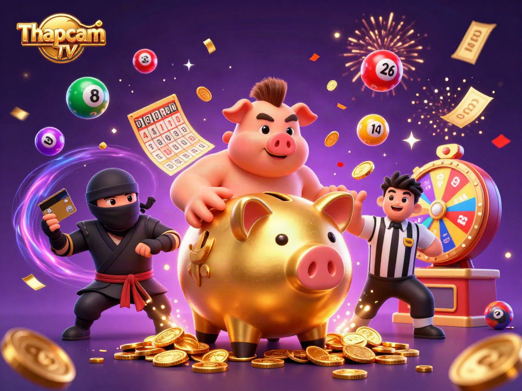 Engage in thrilling casino action with Thapcam TV, showcasing explosive moments and vibrant gaming elements.