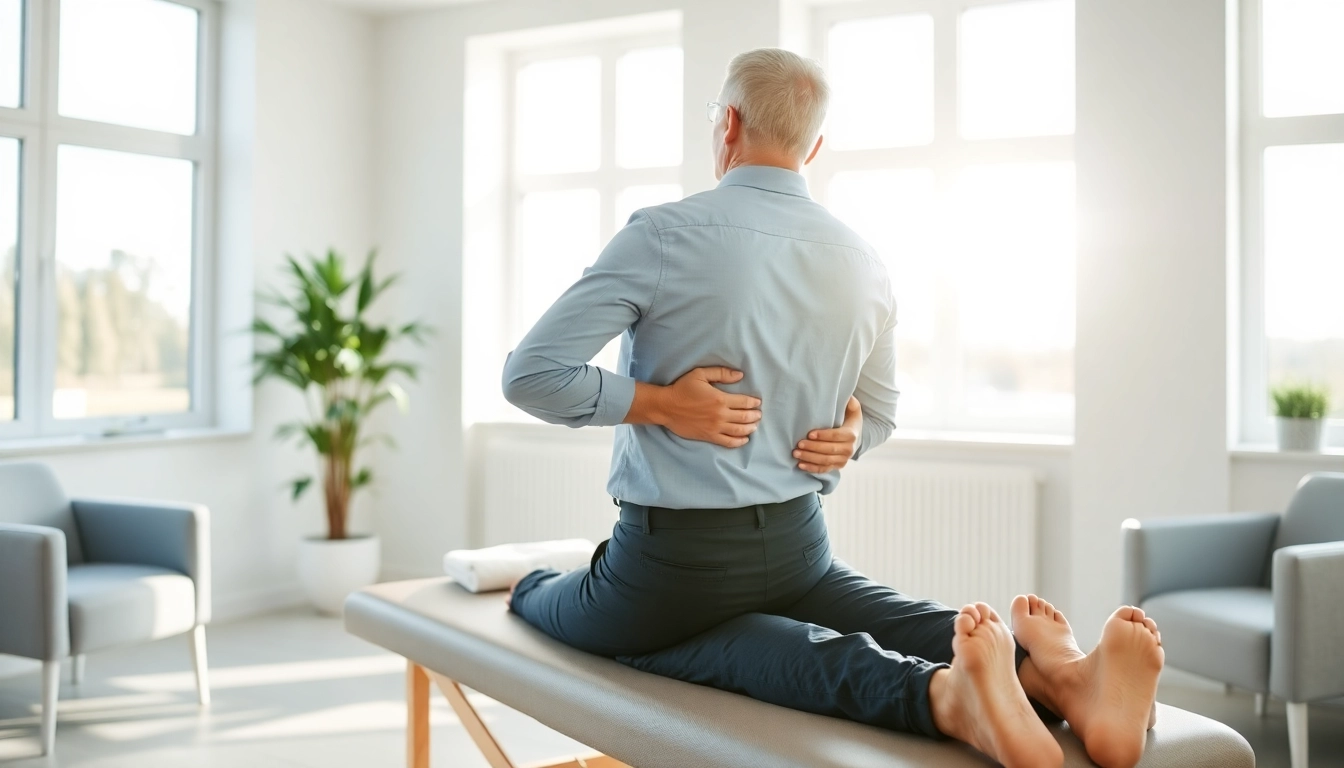 Chiropractor delivering effective back pain solutions in a calming office environment.