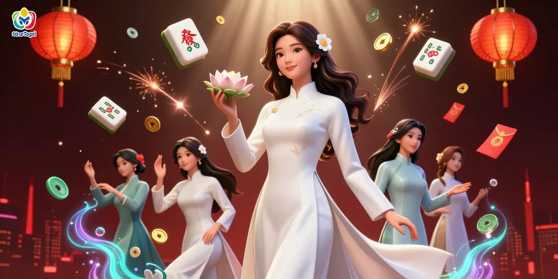 Spark excitement at Situs Togel with this vibrant illustration of Baccarat and Mahjong elements encapsulating a bustling online casino atmosphere.
