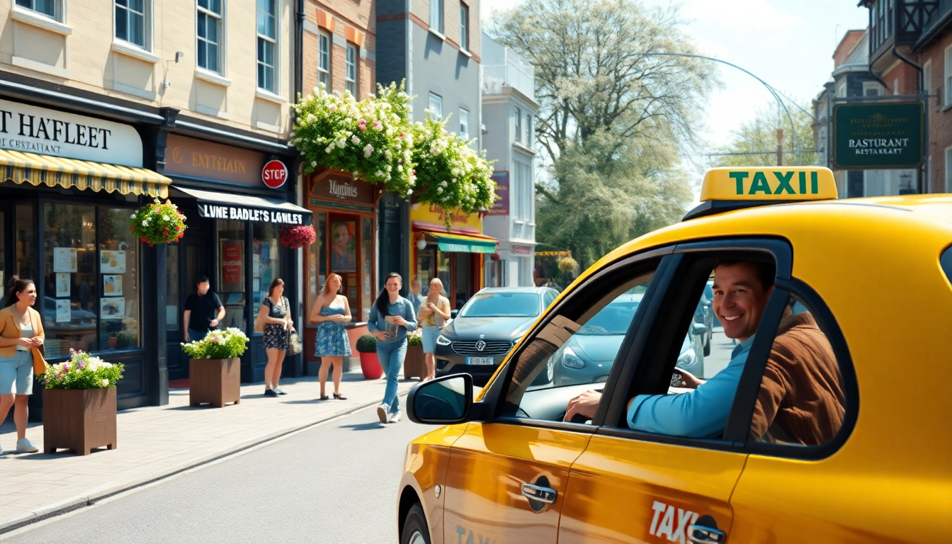 Experience the vibrant life of west Byfleet through a lively street scene with local shops and friendly faces.