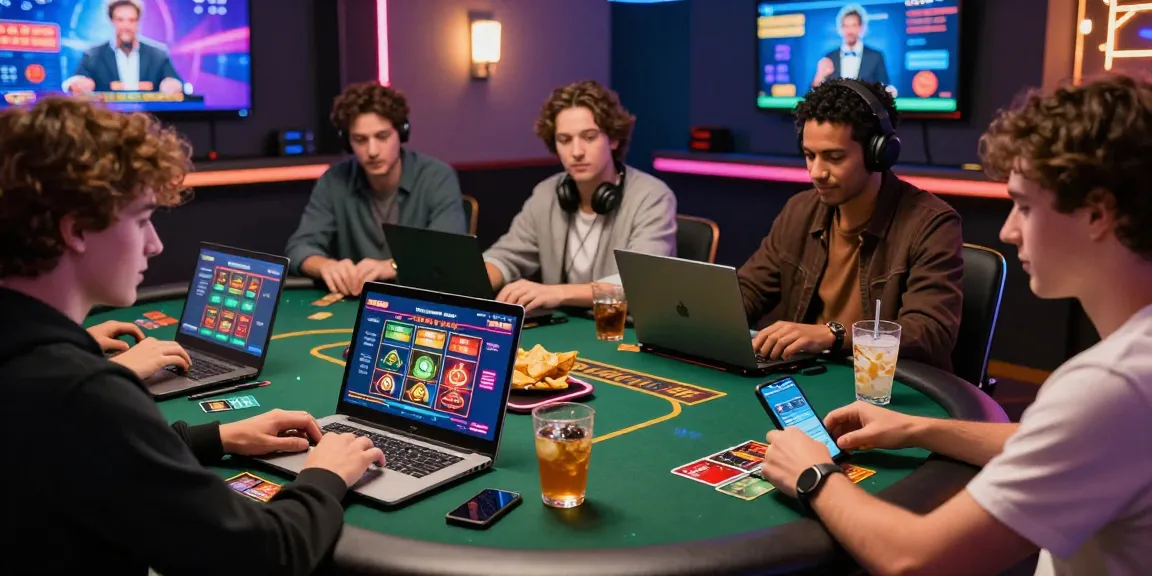 Players enjoying diverse games on mhfe.org.uk's credit card casinos, showcasing interaction, excitement, and modern gaming.