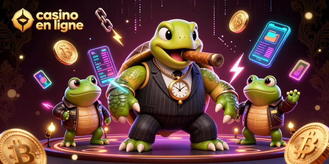 Gagnez avec style au casino en ligne dans une illustration festive captivante.