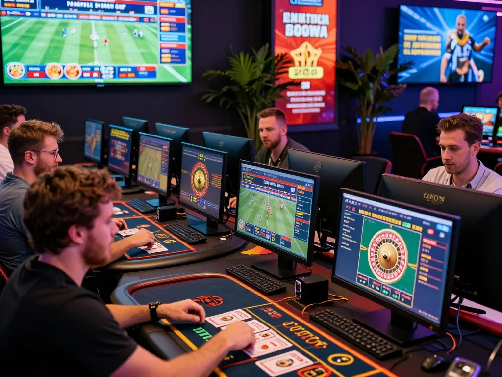 Players engaging in online games at https://rikbet.in.net/ showcasing thrilling betting options