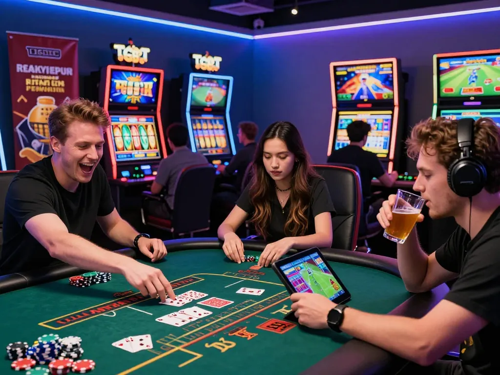 Exciting online gaming scene at TG88 featuring diverse players and live betting activities.