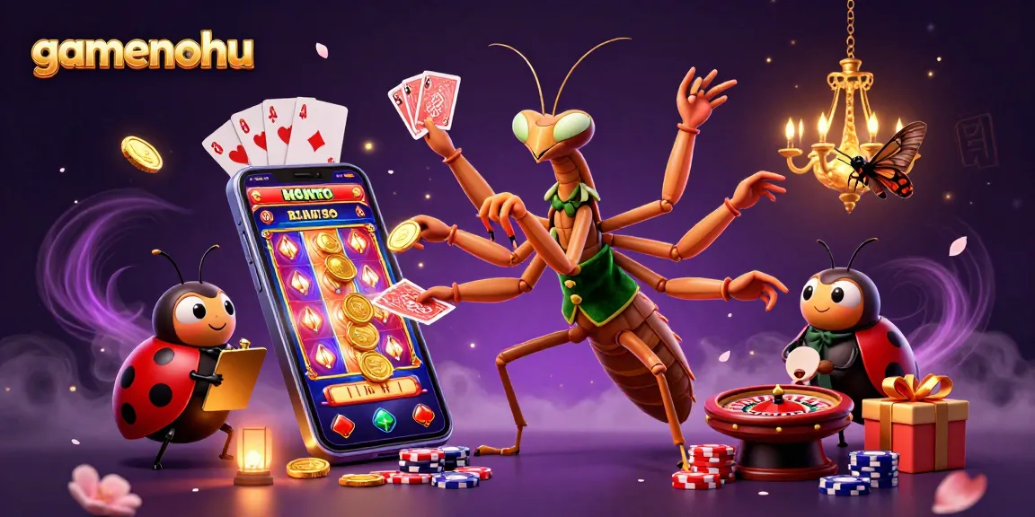 Experience thrilling gameplay with gamenohu's vibrant casino-themed digital illustration