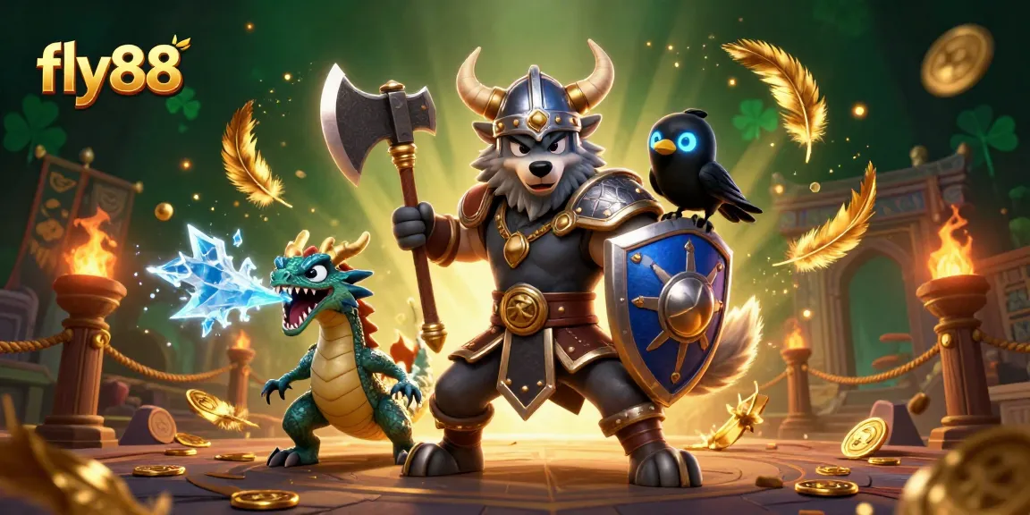 Experience exciting gameplay with fly88's immersive gambling adventure featuring dynamic characters and casino-themed elements.