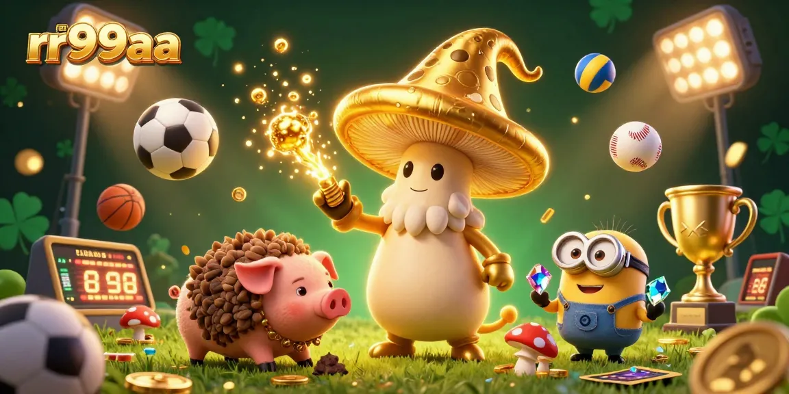 Experience exciting gaming at rr99aa, where a magical wizard turns treasures into gold amidst lively sports action.