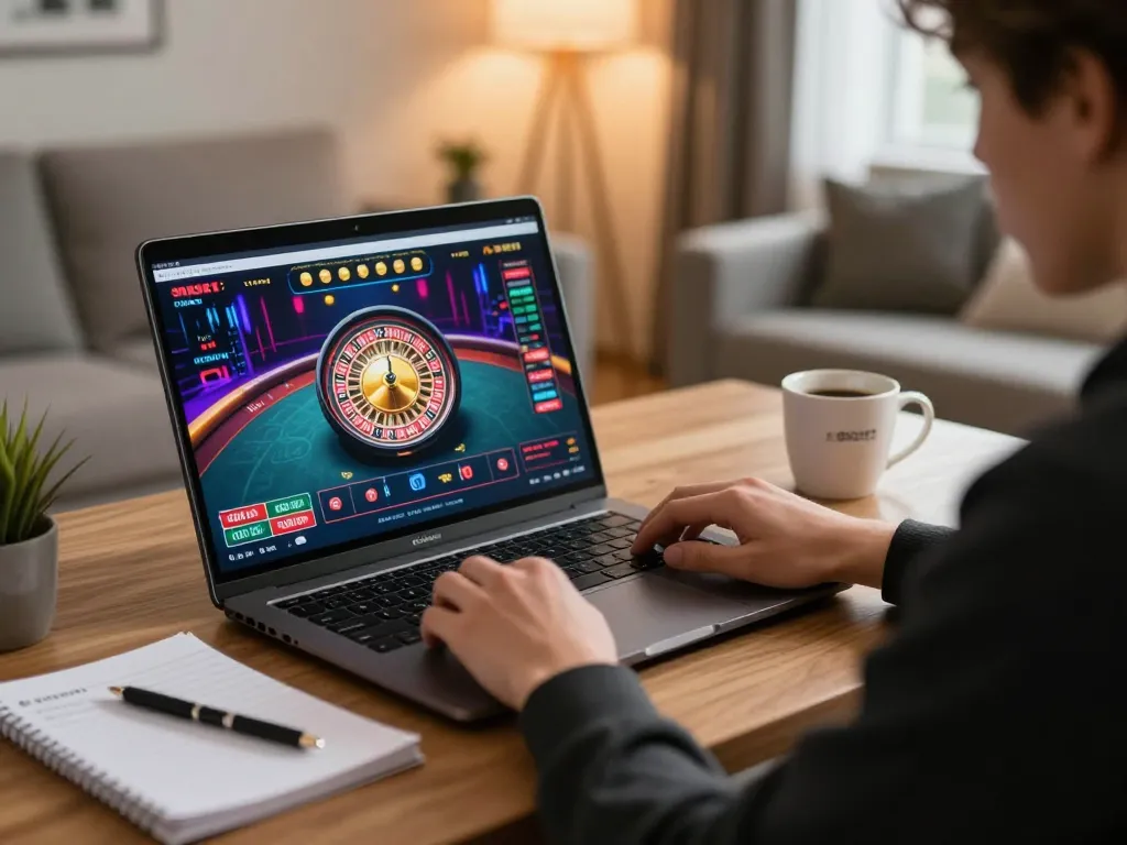 Engaging in strategic online gameplay at SHBET .COM with live dealer roulette.