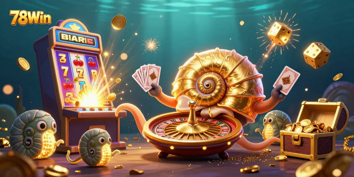 Experience the thrill of 78Win with a vibrant 3D casino scene enhancing your gaming adventure.