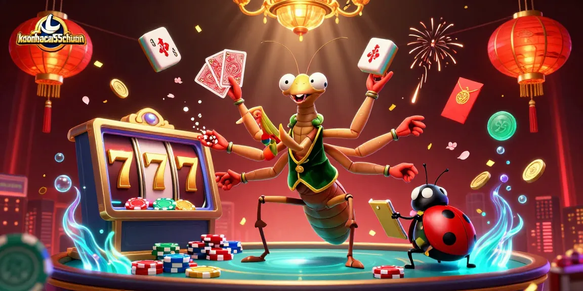 Engaging scene depicting keonhacai55chuan with characters and vibrant casino elements, exemplifying thrilling gaming action.