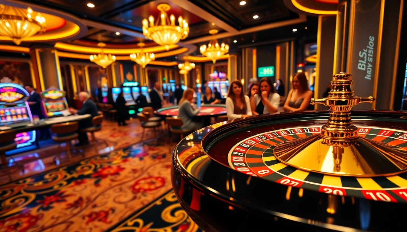 Players engaging at a roulette table in BL555 casino, showcasing excitement and professionalism.