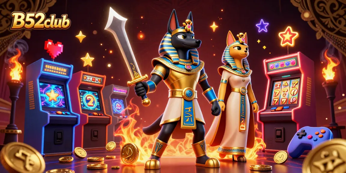 B52club offers an exciting gaming experience with vibrant warriors and dynamic gaming elements.