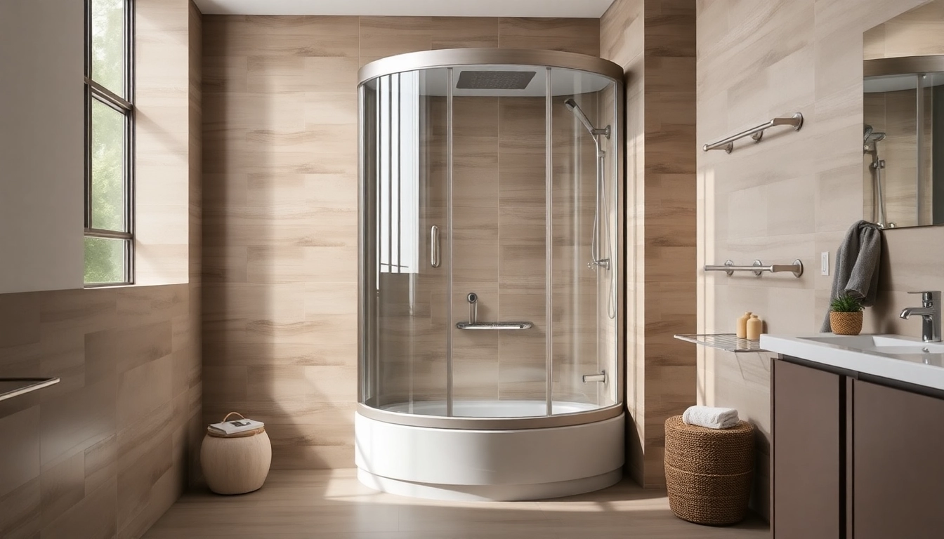 Erleben Sie die Eleganz der sonni Duschkabine in einem modernen Badezimmer-Design.