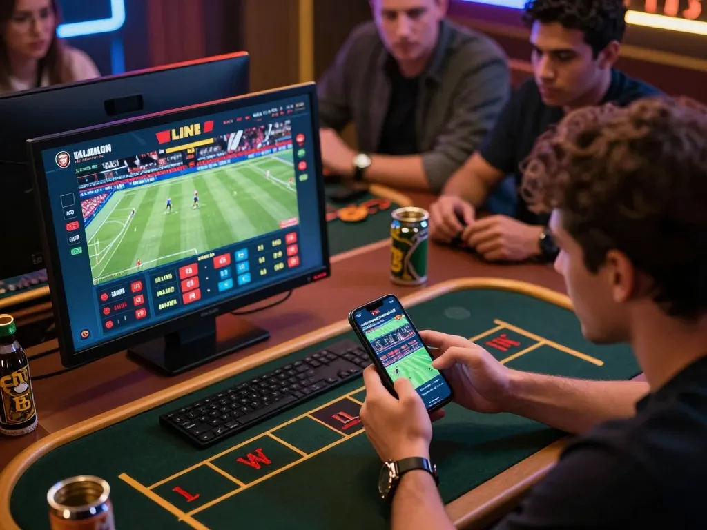 3Bet betting app showing live sports odds during intense gaming session
