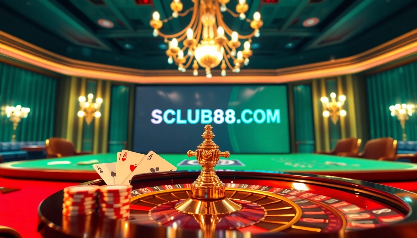 Experience thrilling gambling action at SCLUB88 COM with vibrant poker games and casino tables.