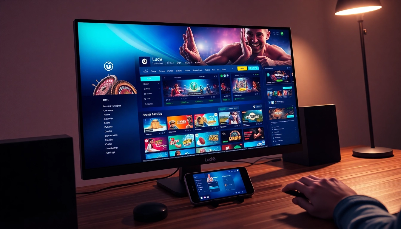 Luck8win.live online betting platform showcasing exciting casino games and user-friendly interface.