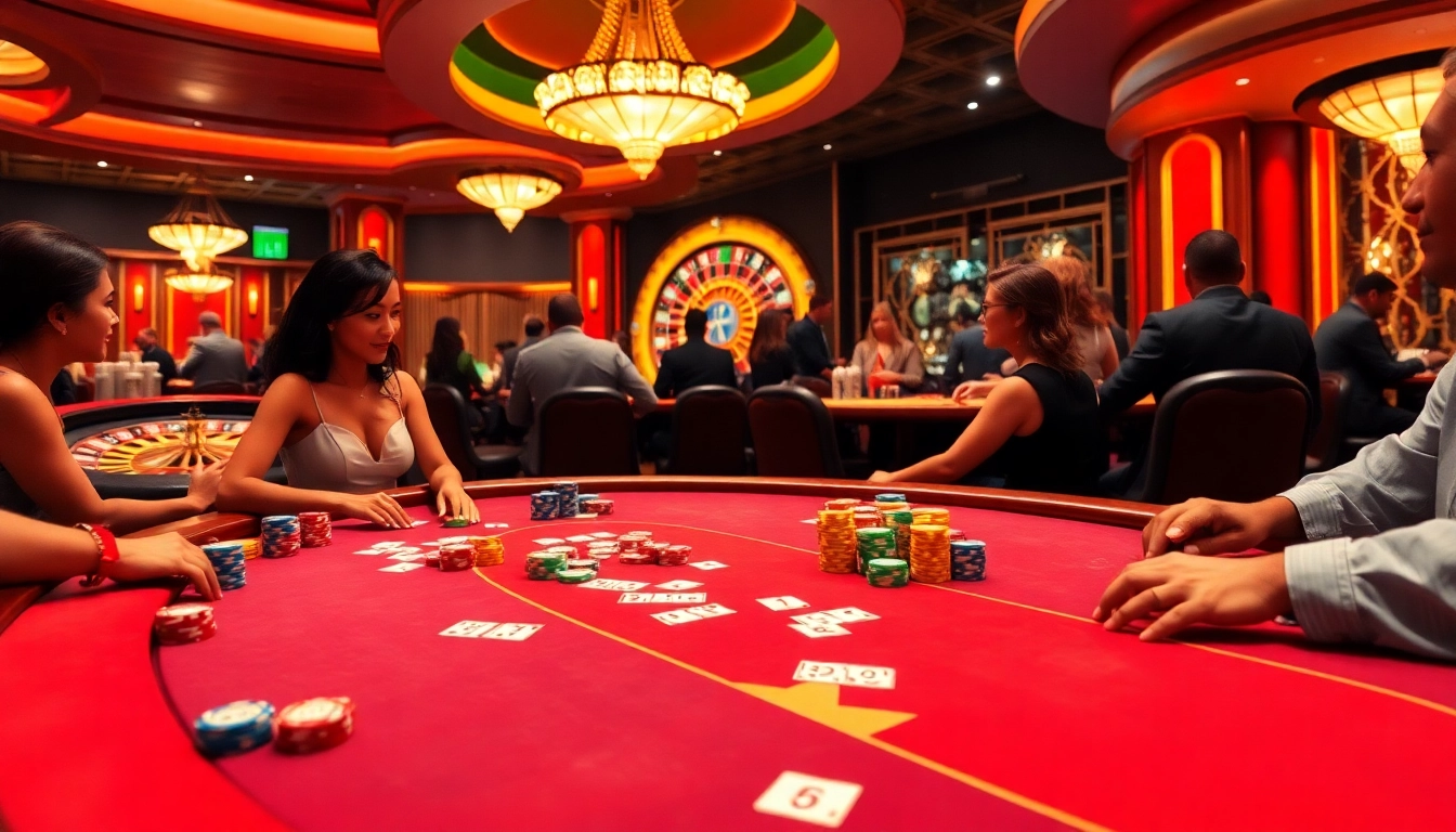 Engage in high-stakes poker at https://fun88.supply/, with colorful chips and a lively casino atmosphere.