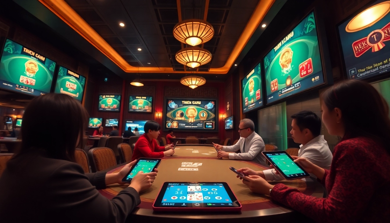 Explore the exciting digital casino environment at gamebaidoithuong.com.vc, offering immersive card games like Tiến Lên and Phỏm.