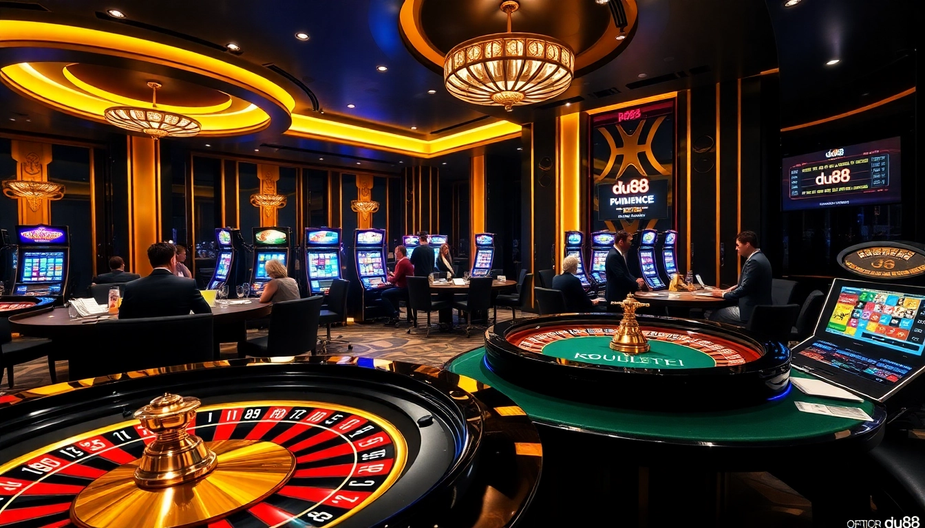 Experience the thrill of gambling at du88 with elegant tables and exciting games.