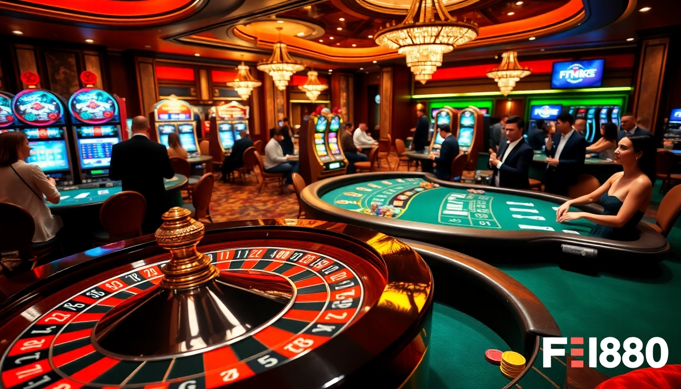 Experience thrilling casino games at https://f168.news/ with vibrant roulette, engaging players, and exciting betting environments.