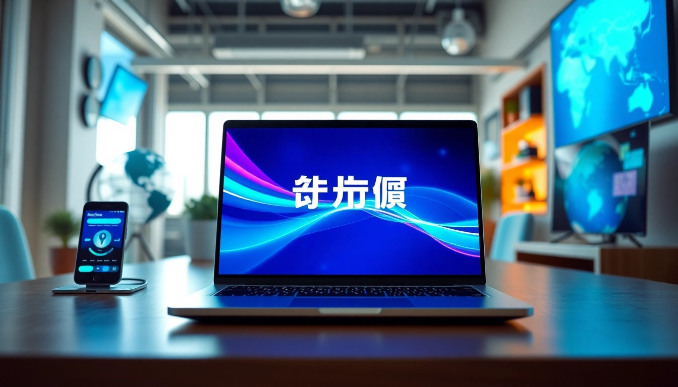 快连官网：展示具现代科技设备的安全、快速互联网解决方案